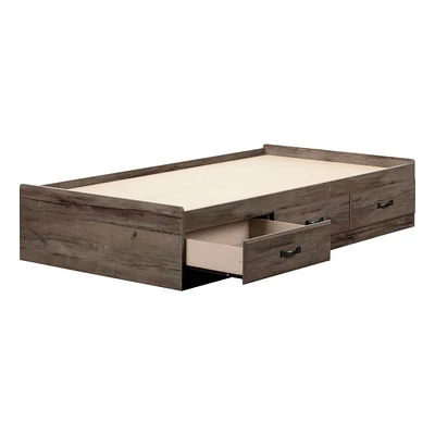 Twin Bed with 3 Drawers Asten