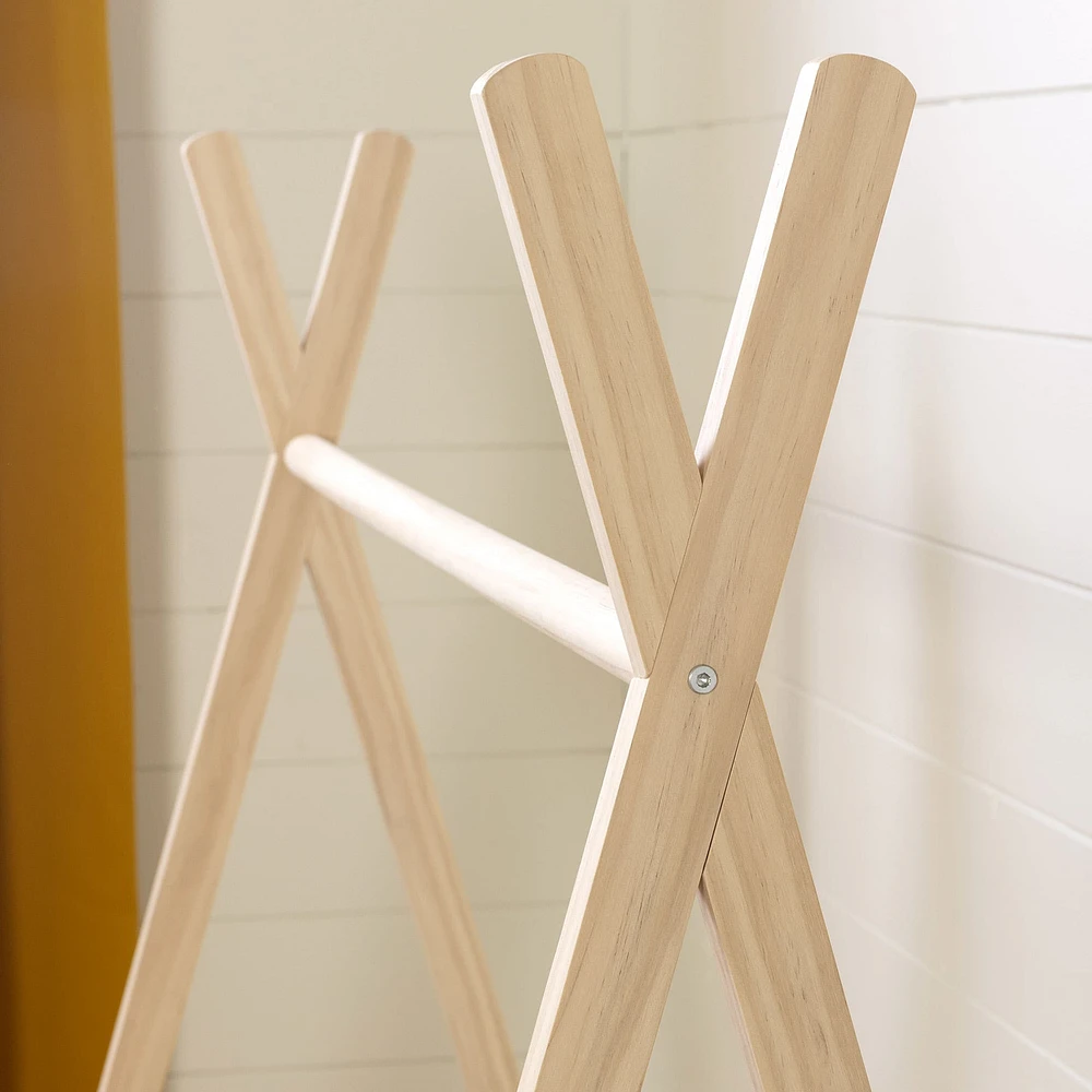 Sweedi Scandinavian Clothes Rack for Kids - Natural Pine
