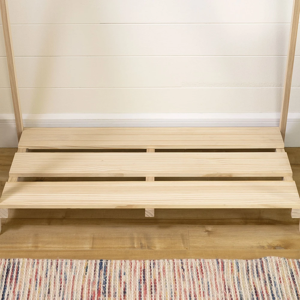 Sweedi Scandinavian Clothes Rack for Kids - Natural Pine