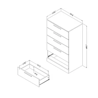 5-Drawer Chest - Step One Essential Winter Oak