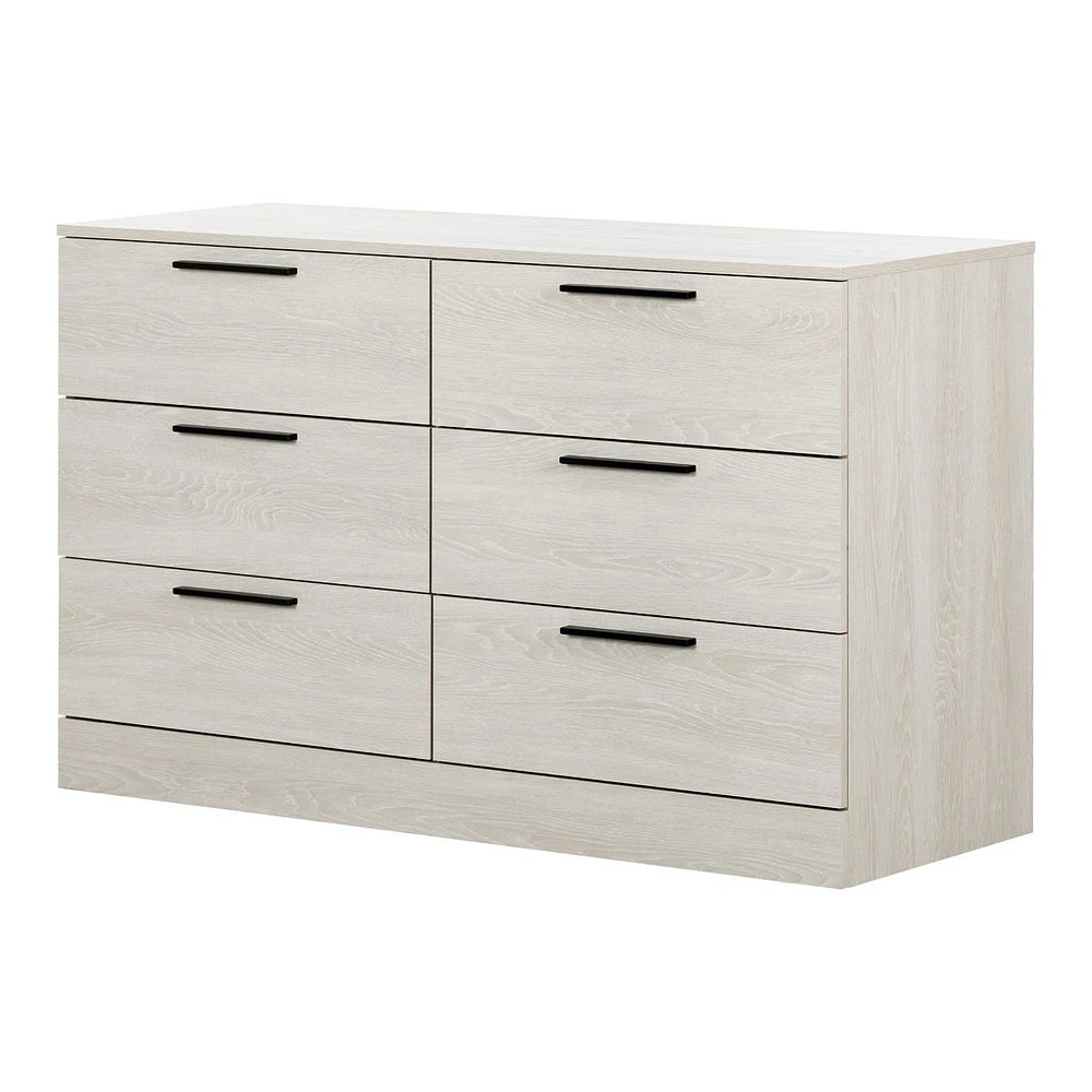 Commode double 6 tiroirs - Step One Essential Chêne hivernal