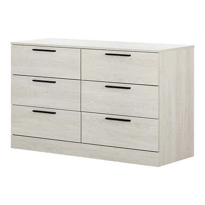 Commode double 6 tiroirs - Step One Essential Chêne hivernal