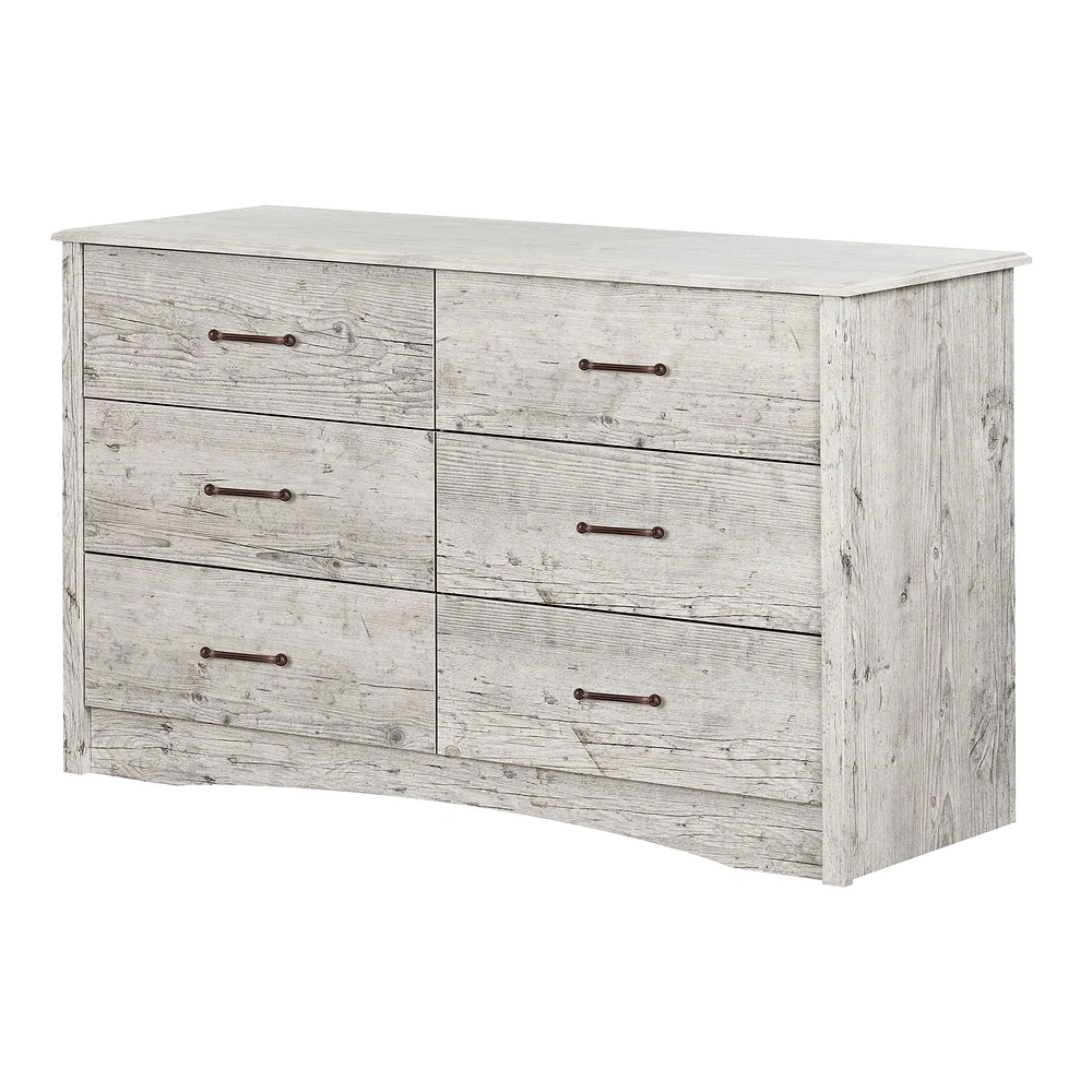 6-Drawer Double Dresser - Helson Seaside Pine