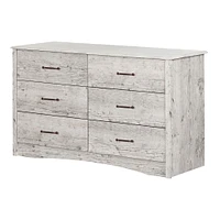 6-Drawer Double Dresser - Helson Seaside Pine