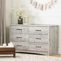 6-Drawer Double Dresser - Helson Seaside Pine