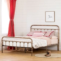 Metal Platform Queen Bed - Prairie Bronze