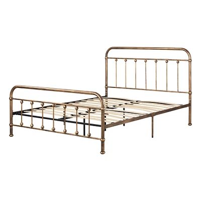 Metal Platform Queen Bed - Prairie Bronze