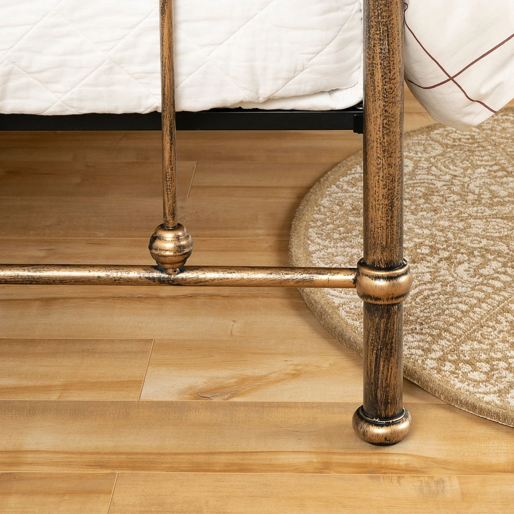 Metal Platform Queen Bed - Prairie Bronze