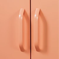Metal 2-door Accent Cabinet Crea - Pale Orange
