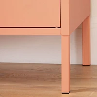 Metal 2-door Accent Cabinet Crea - Pale Orange