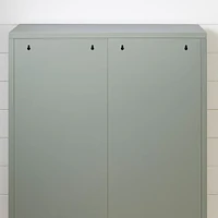 Meuble de Rangement avec Portes Grillagées en Métal Crea - Vert Sauge