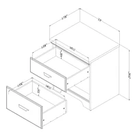 2-Drawer Nightstand