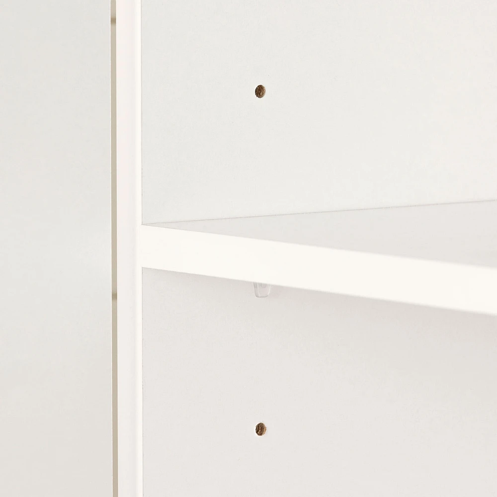 Armoire de Rangement avec 2 Portes - Farnel Blanc Solide