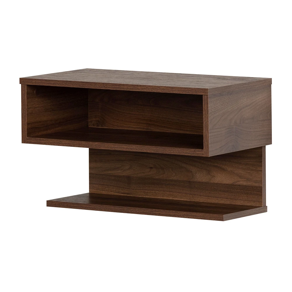 Floating Nightstand - Sazena Natural Walnut