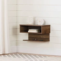 Floating Nightstand - Sazena Natural Walnut