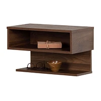 Floating Nightstand - Sazena Natural Walnut
