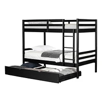 Bunk Beds with Trundle - Fakto Matte Black