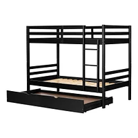 Bunk Beds with Trundle - Fakto Matte Black