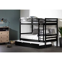 Bunk Beds with Trundle - Fakto Matte Black