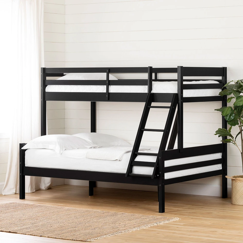 Solid Wood Bunk Beds - Induzy Matte Black