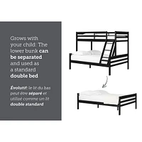 Solid Wood Bunk Beds - Induzy Matte Black