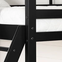 Solid Wood Bunk Beds - Induzy Matte Black