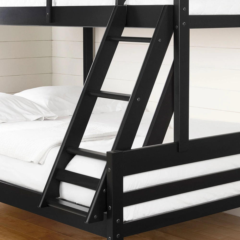 Solid Wood Bunk Beds - Induzy Matte Black
