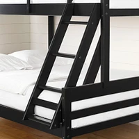 Solid Wood Bunk Beds - Induzy Matte Black