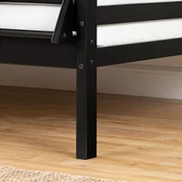 Solid Wood Bunk Beds - Induzy Matte Black