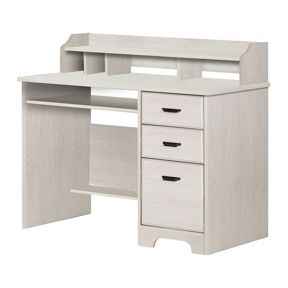 Computer Desk with Hutch - Versa Winter Oak