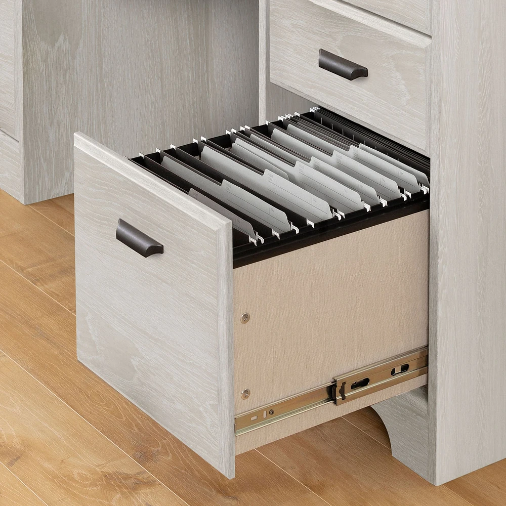 Computer Desk with Hutch - Versa Winter Oak