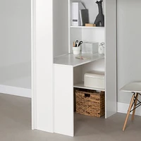Loft Bed with Desk - Logik Pure White