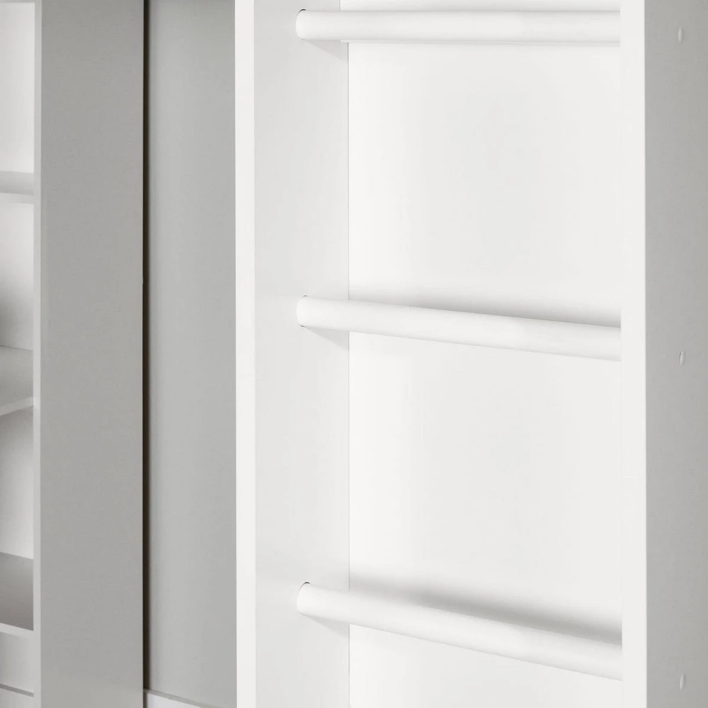 Loft Bed with Desk - Logik Pure White