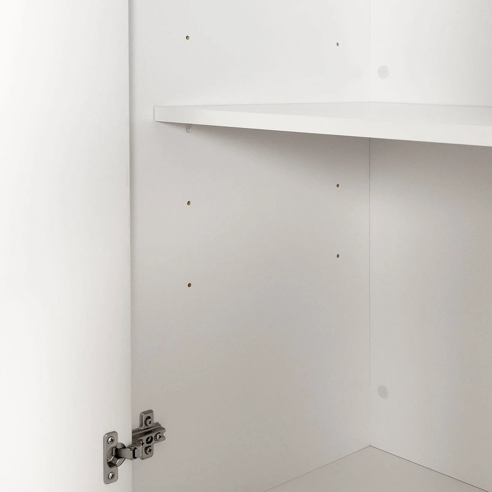 Loft Bed with Desk - Logik Pure White