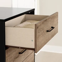 Chest - Arlen Weathered Oak and Matte Black