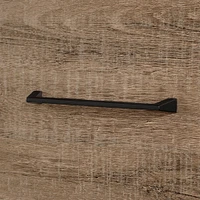 Table de chevet 1 tiroir - Arlen Chêne vieilli et Noir mat