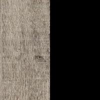 Table de chevet 1 tiroir - Arlen Chêne vieilli et Noir mat