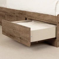 Twin Bed and Headboard Set - Arlen Weathered Oak