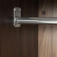 Commode à porte 5 Tiroirs - Hype Noyer naturel et Marbre carrara