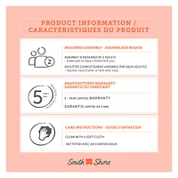 Commode à porte 5 Tiroirs - Hype Noyer naturel et Marbre carrara