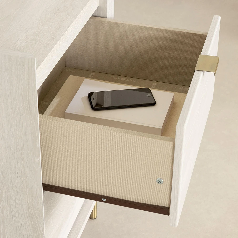 2-Drawer Nightstand - Hype Winter Oak