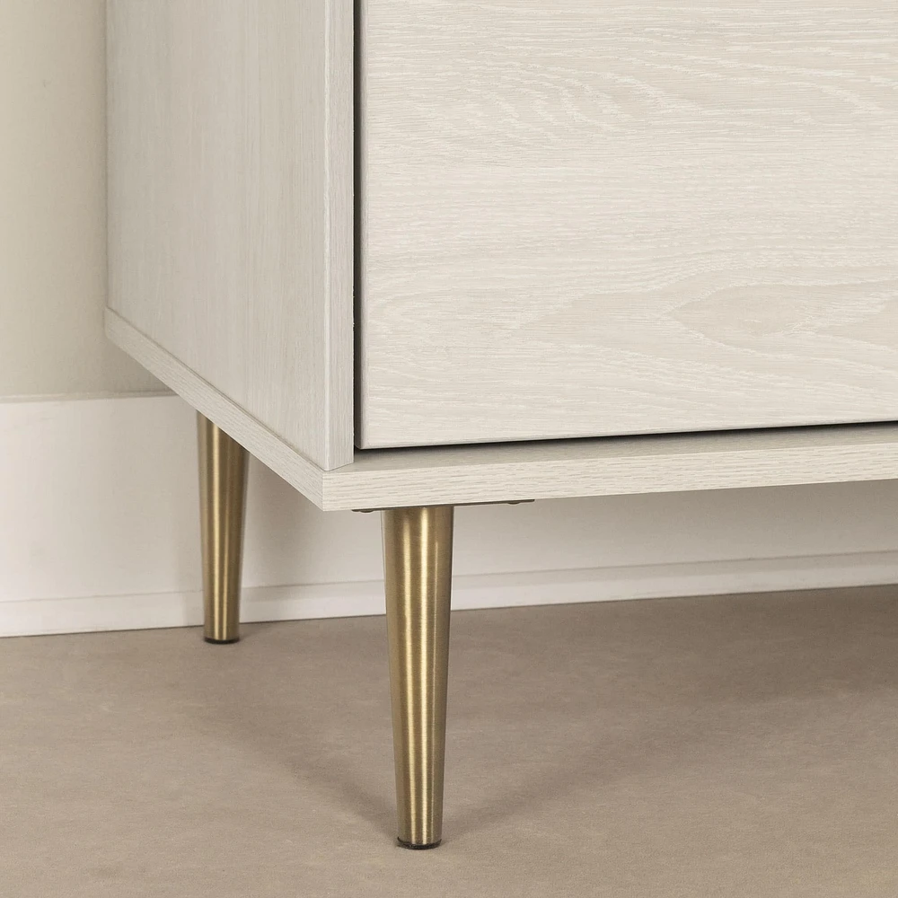 Commode à porte 5 Tiroirs - Hype Chêne Hivernal