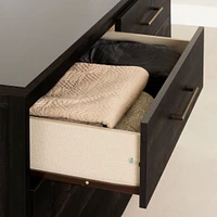 6-Drawer Double Dresser - Gravity Rubbed Black