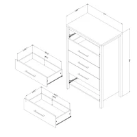 5-Drawer Chest - Gravity Rubbed Black