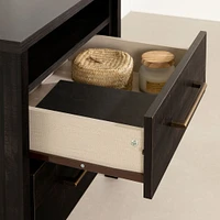 2-Drawer Nightstand - Gravity Rubbed Black