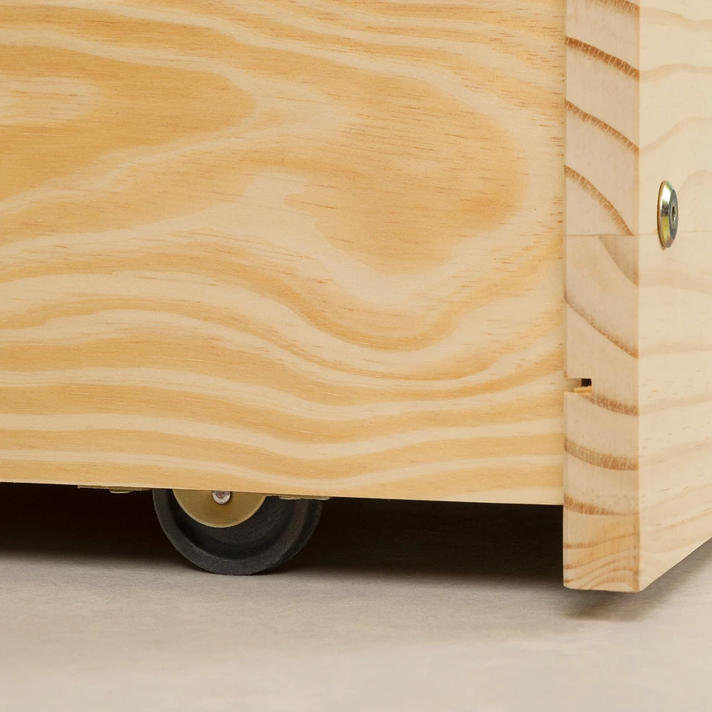 Solid Wood Daybed with Storage Drawers - Sweedi Natural Wood
