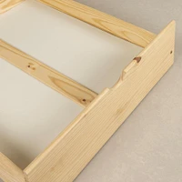 Solid Wood Daybed with Storage Drawers - Sweedi Natural Wood