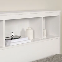 Tête de Lit Simple Bibliothèque Summertime - Blanc solide