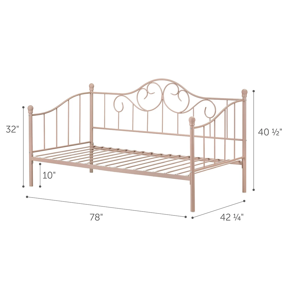 Metal Daybed - Summer Breeze Pink