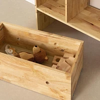 Bibliothèque avec bac de rangement - Sweedi Bois naturel
